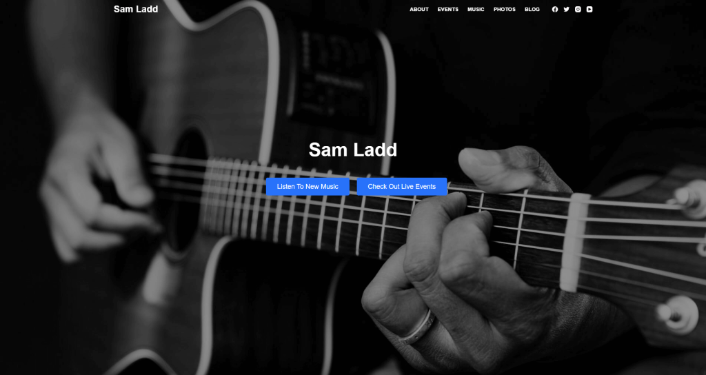 web design portfolio sam ladd